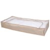 Nízký textilní úložný box Compactor SANDY 107 x 46 x 16 cm, béžový RAN11280