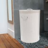 Kulatý bambusový koš na prádlo, skládací, compactor RAN9107