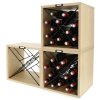 Sada 3x stojan na 12 lahví, materiál dub, Compactor CUBE X RAN10304