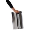 Designový pedálový odpadkový koš, chromovaný, objem 20 L, Rossignol Sanelia 90360