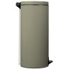 Koš na odpadky, pedálový, šedozelený, objem 30 L, Rossignol Elora 90319