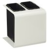 Bílý koš na tříděný odpad o objemu 2x8 L, Rossignol Tribu 55300