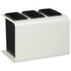 Odpadkový koš na tříděný odpad, objem 3x8 L, bílý, Rossignol Tribu 55301