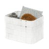 Bílý vysoký úložný organizér 19 x 14 x 13 cm Compactor Tex