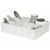 Bílý organizér 32 x 25 x 8 cm Compactor tex na prádlo a doplńky