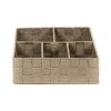Taupe organizér 32 x 25 x 8 cm Compactor Tex na prádlo a doplńky