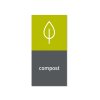 Simplehuman magnetický štítek na odpadkový koš - kompost - compost
