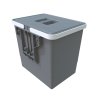 Vestavný odpadkový koš na dvířka, objem 15 L, Elletipi EASY PBD SA SG28 C97 M