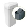 Bílý plastový odpadkový koš Denox 24660.050