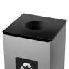 Víko koše na tříděný odpad Eko Square Nord 90 l