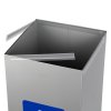 Koš na tříděný odpad Eko Square 90 l šedá ocel držák pytlů
