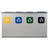 Sestava na tříděný odpad Eko Station 4 x 60 l lakovaná ocel