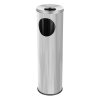 Odpadkový koš s popleníkem Cigarette Pillar 15l nerez ocel lesklá