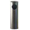 Odpadkový koš s popleníkem Cigarette Pillar 15l, nerez ocel, matná