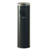 Odpadkový koš s popleníkem Cigarette Pillar 15 l, lakovaná ocel, černá