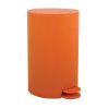 MSV pedálový odpadkový koš OSAKI, matný oranžový plast, 3 L
