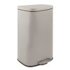 Spirella pedálový odpadkový koš AKIRA, matná šedohnědá ocel, soft-close, 30 L