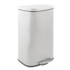 Spirella pedálový odpadkový koš AKIRA, matná bílá ocel, soft-close, 30 L