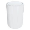 Spirella výklopný odpadkový koš COCCO, bílý plast, 5 L