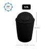 Výška 5,5 l koše AKO od značky Spirella je 30,5 cm a šíře 15 cm