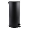 MSV pedálový odpadkový koš, matná černá ocel, 30 L