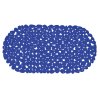 MSV oblázková podložka do vany GALETS, tmavě modré PVC, protiskluz, 35 x 36 cm