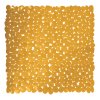 MSV oblázková podložka do sprchy GALETS, žluté PVC, protiskluz, 53x53 CM