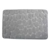 Šedá MSV koupelnová předložka PEBBLES 50 x 80 cm