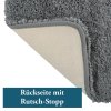 Spodní strana koupelnové předložky MICROFIBER má protiskluzovou úpravu