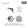 Forma montáže u nástěnného háčku Spirella ze série Flavio, nerez ocel