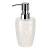 Bílý keramický Spirella dávkovač mýdla DARWIN PEBBLE 300 ml