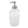 Skleněný bílý Spirella dávkovač mýdla LEVEL o objemu 300 ml