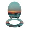 WC prkénko ze série SUNSET s motivem, MDF