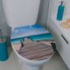 WC prkénko s motivem z materiálu MDF