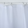 Okraj sprchového závěsu v bílé barvě, materiál polyester