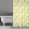 Žlutý vzorovaný sprchový závěs JAVA CADIX