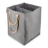 Rolser Laundry Hub Tweed duplo koš na prádlo šedá