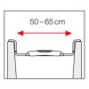 Sedátko je nastavitelné na 50-65 cm