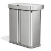 Simplehuman bezdotykový odpadkový koš DUAL SENSOR, 58 L