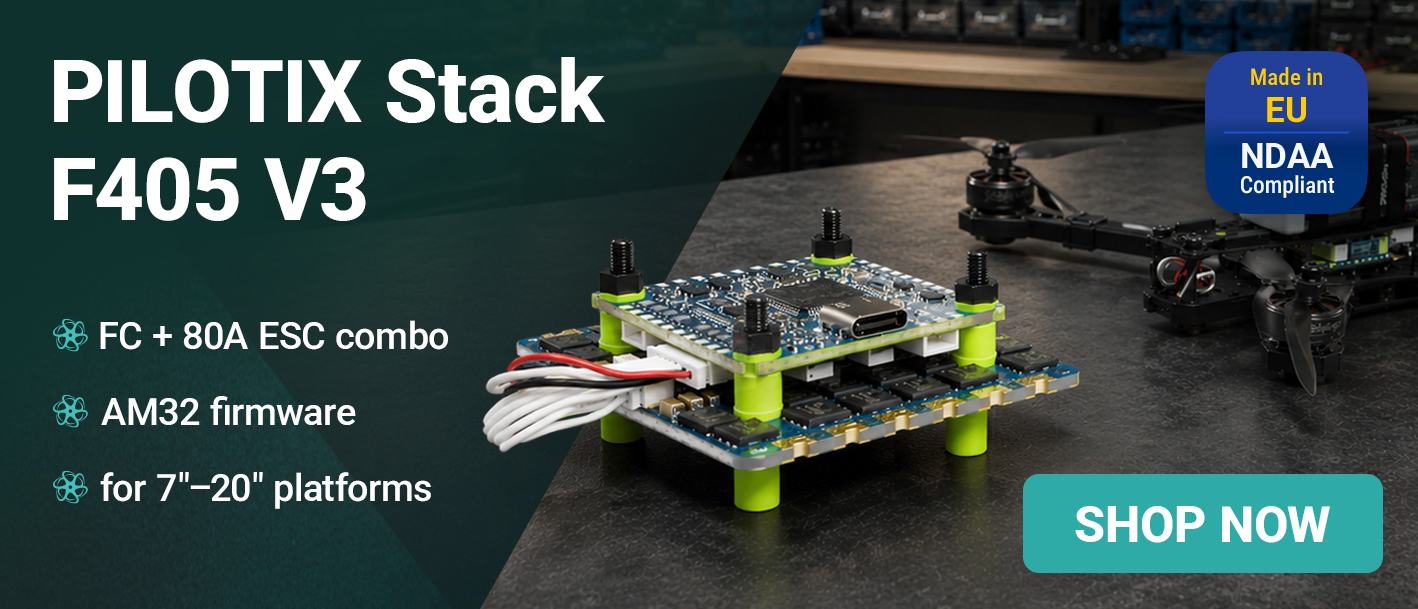 Stack Pilotix F405 V3 ICM42688 AM32 80A CZ