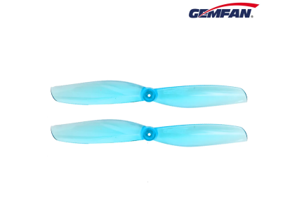 10758 2 propellers gemfan 65mms 2 pc shaft 1 5mm clear blue 4ccw 4cw