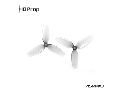 16749 propeller hqprop micro whoop 45mmx3 3 blade 1 8 grey 2ccw 2cw
