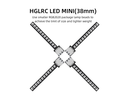 HGLRC LED Mini Ligh Bar 38mm 1