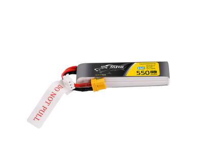 18089 battery tattu lipo 2s 7 6v 550mah 95c xt30 long pack