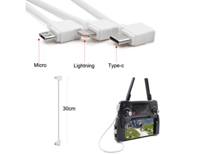 6516 usb cable startrc 30cm lightning white