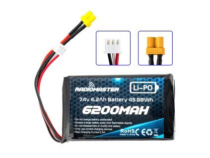 7893 battery radiomaster 6200mah 2s lipo