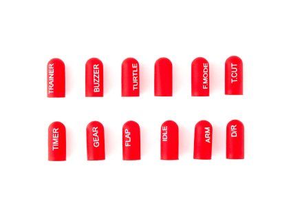 8238 labeled silicon switch cover set radiomaster short red