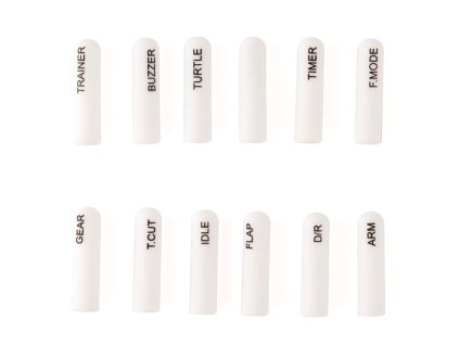 8250 labeled silicon switch cover set radiomaster long white