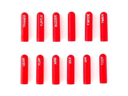 8253 labeled silicon switch cover set radiomaster long red