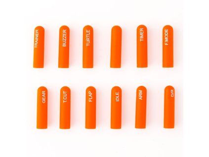 8256 labeled silicon switch cover set radiomaster long orange
